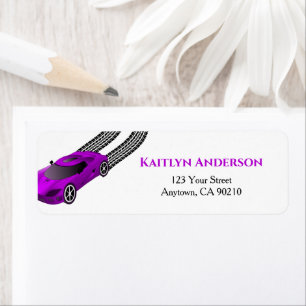 Lila Rennwagen   Kids Custom Return Address Label