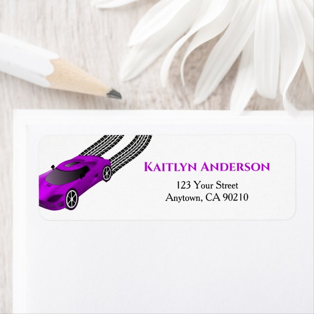 Lila Rennwagen | Kids Custom Return Address Label (Insitu)