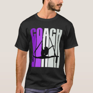 Lila Retro-Airyoga-Coach-Inder/-in unterrichtet un T-Shirt