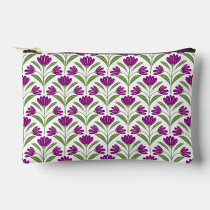 Lila Retro-Blumen-Accessoire-Tasche Vintage Bota Zubehörtasche