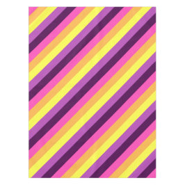 Lila Retro Streifen kleine Tablette Tischdecke