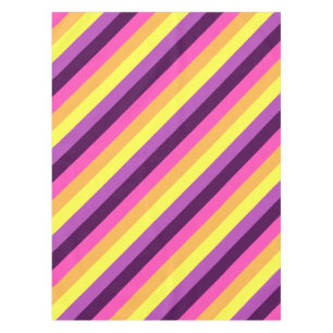 Lila Retro Streifen kleine Tablette Tischdecke