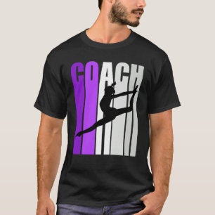 Lila Retro-Tanzlehrer Unterricht T-Shirt