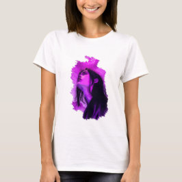 Lila Reverie Traurige T-Shirt