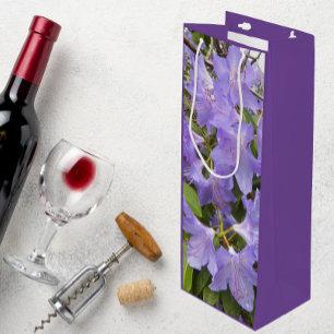 Lila Rhododendren Geschenktüte Für Weinflaschen