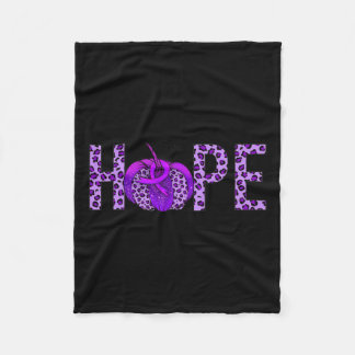 Lila Ribbon Alzheimerheimer's Awareness Month Pu Fleecedecke