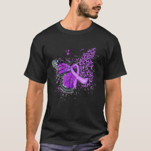 Lila Ribbon Alzheimer's Awareness Dripping Butte T-Shirt