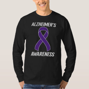 Lila Ribbon Alzheimer's Awareness Mama Vater Demen T-Shirt