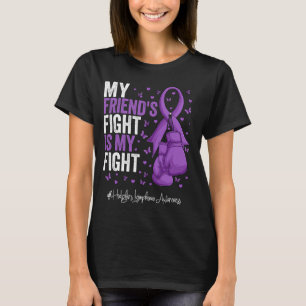 Lila Ribbon Friend Hodgkins Lymphom Bewusstsein T-Shirt