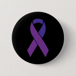 Lila "Ribbon Heimerheimer Awareness Supporter" Sur Button