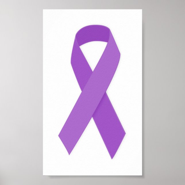 LILA RIBBON VERURSACHT Unterstützung für Alzheimer Poster (Vorne)