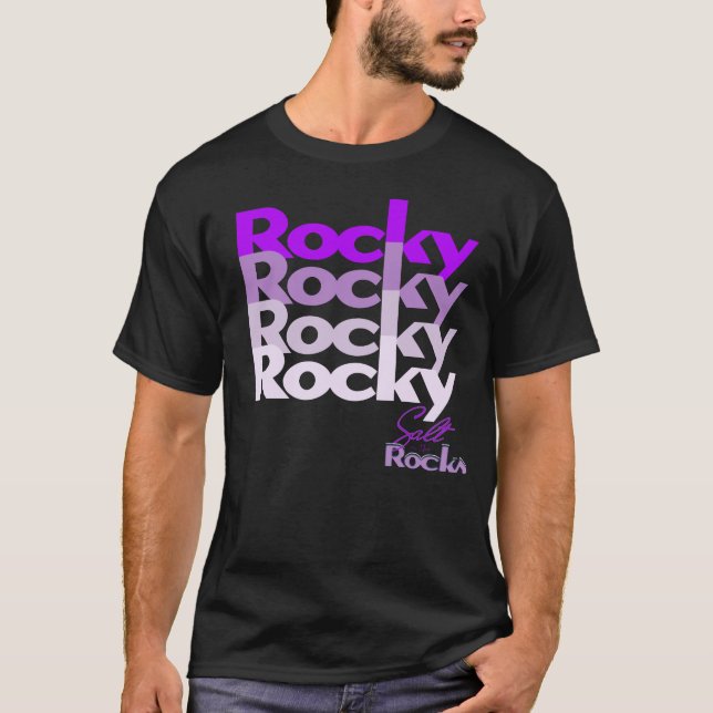 Lila Rockys!T Shirt (Vorderseite)