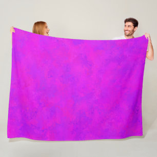 Lila Rosa abstraktes Muster Fleecedecke