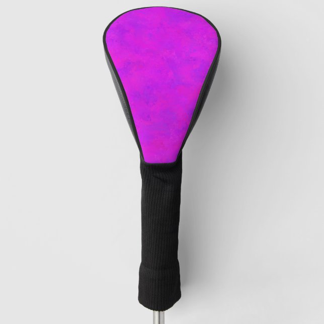 Lila rosa Abstraktes Muster Golf Headcover (Vorderseite)