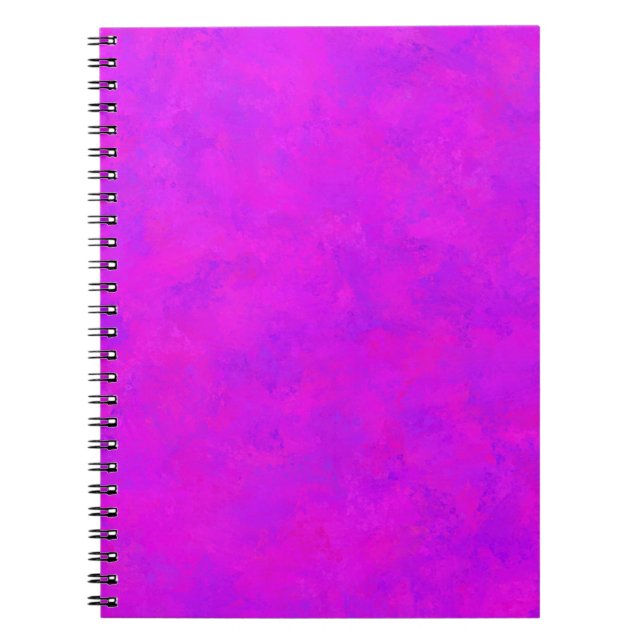 Lila rosa Abstraktes Muster Notizblock (Vorderseite)