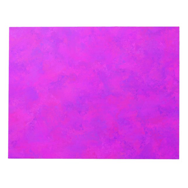 Lila rosa Abstraktes Muster Notizblock (Vorderseite)