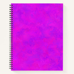 Lila rosa Abstraktes Muster Notizbuch