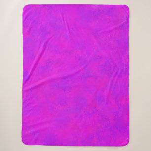 Lila Rosa abstraktes Muster Sherpadecke