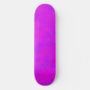 Lila rosa Abstraktes Muster Skateboard