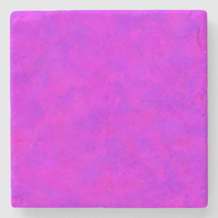Lila Rosa abstraktes Muster Steinuntersetzer