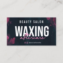 Lila rosa Aftercare-Karte