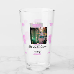 Lila rosa Aquarellfarbe Vater Sohn Vater hinzufüge Glas