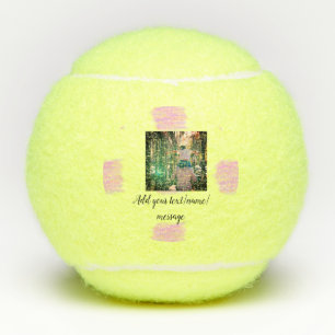 Lila rosa Aquarellfarbe Vater Sohn Vater hinzufüge Tennisbälle