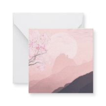 Lila Rosa Berge und Sonnenhorizont