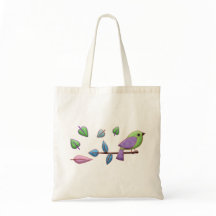 Lila Rosa Bird mit Sticky-Blätter