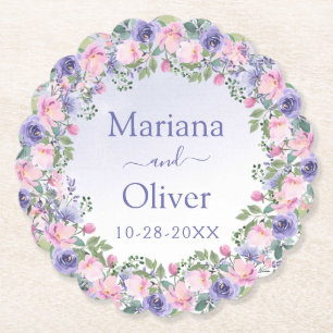 Lila Rosa-Bläserei Untersetzer