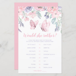 Lila Rosa Bläserschmetterling würde sie eher spiel