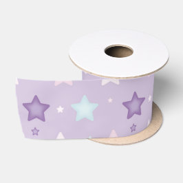 Lila, rosa, blaue Stangen, Streifen Satinband