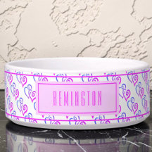 Lila rosa blaues, gelinktes Herzmuster