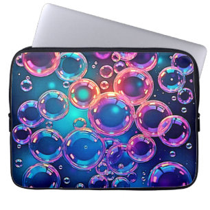 Lila Rosa Blubble Magie Laptopschutzhülle