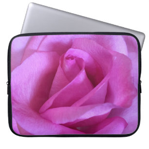 Lila rosa Blume Foto einfach fett modern Laptopschutzhülle