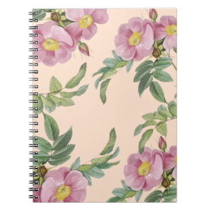 lila rosa Blume Notizblock