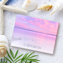 Lila Rosa California Beach Sunset Foto Custom Post-it Klebezettel