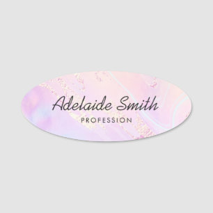 lila rosa Design Namensschild