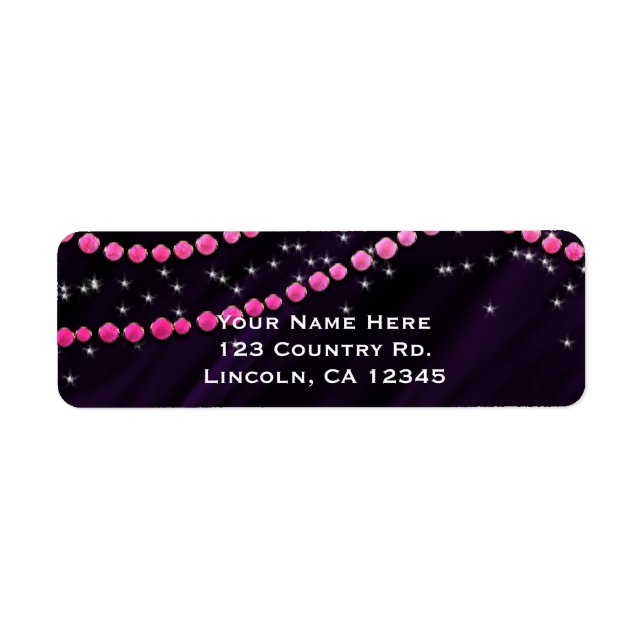 Lila & rosa Diamant Bling Glam Sparkle (Vorne)