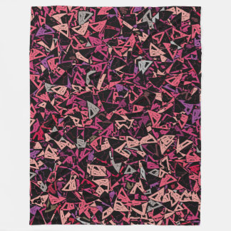 Lila Rosa Dreiecksmuster Fleecedecke