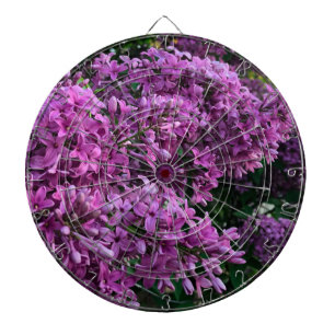 Lila rosa Flieder romantische rosa Blumenfoto Dartscheibe