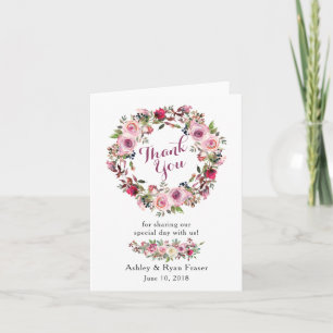 Lila Rosa Foto Hochzeit Danke