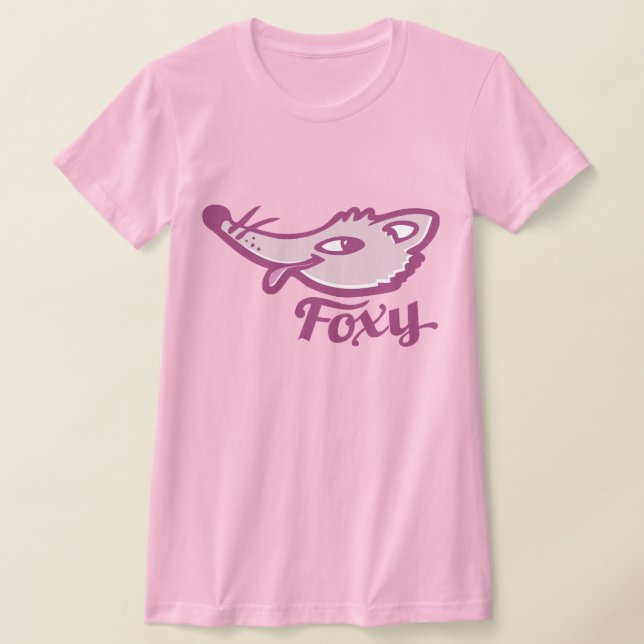 lila Rosa Foxy Fux T - Shirt (Ablage )