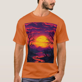 Lila-rosa Halloween-T - Shirt