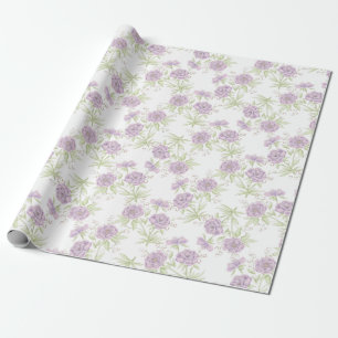Lila rosa Hochzeit Geschenkpapier