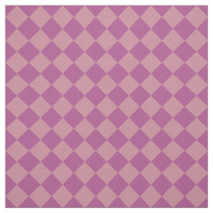 Lila Rosa Karo-Diamant-Muster Stoff