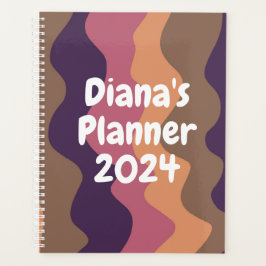 Lila rosa Kurven Streifen farbenfroh, fett Planer