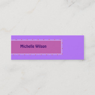 Lila rosa Modpastellkasten Mini Visitenkarte