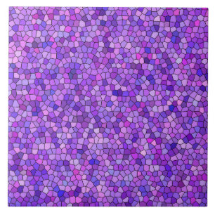 Lila Rosa Mosaikmuster Fliese