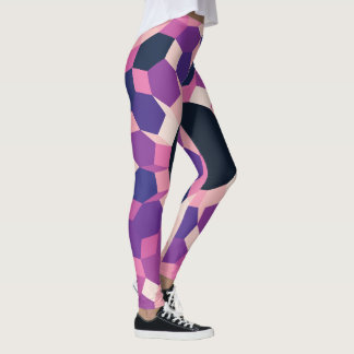 Lila rosa Muster Leggings